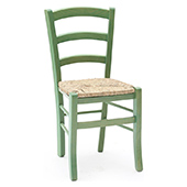 paesana chair - aniline straw seat