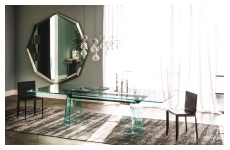 emerald magnum mirror-piuma edition chair-klirr table-mumbai rug